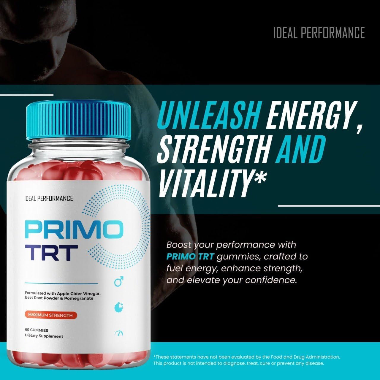 Primo TRT Gummies, Official Primo TRT Gummies for Men - Maximum Strength Performance, All Natural Support Overall Health & Wellness, PrimoTRT Advanced Formula Support Gummy Reviews (3 Pack) - Image 5