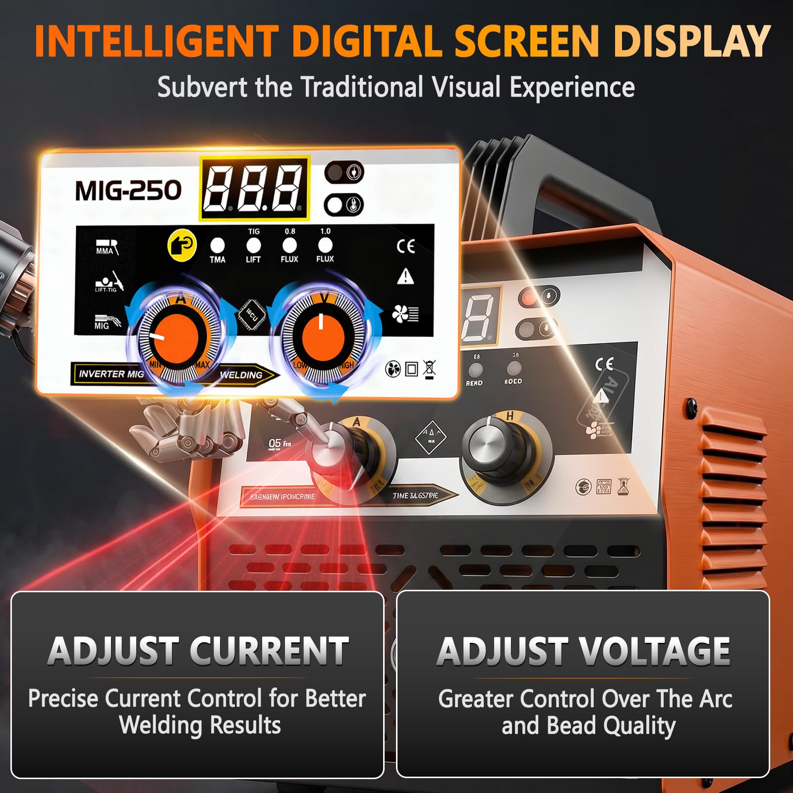 TORQBEAST 145A 3-in-1 MIG Stick Welder -3