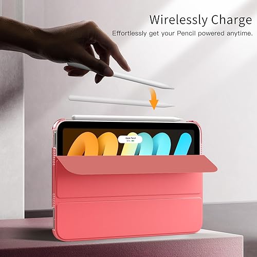 Miniatura 27 de MoKo Funda para iPad mini 7 (A17 Pro) Generation Case 2024, iPad mini 6 2021, funda delgada y ligera de 8.3 pulgadas de carcasa de policarbonato