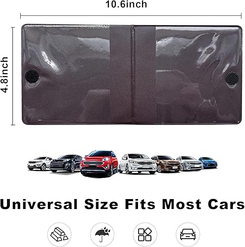 Miniatura 2 de 2 soportes para seguro de registro de automóvil, cartera para tarjetas y documentos con cierre de cinta mágica, para autos, camiones, SUV,