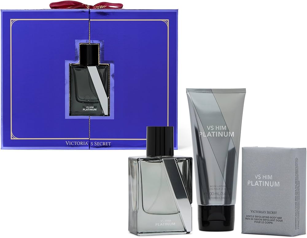 VS HIM PLATINUM 香水セット Amazon.com : Victoria's Secret Platinum 3 Piece Luxe Fragrance