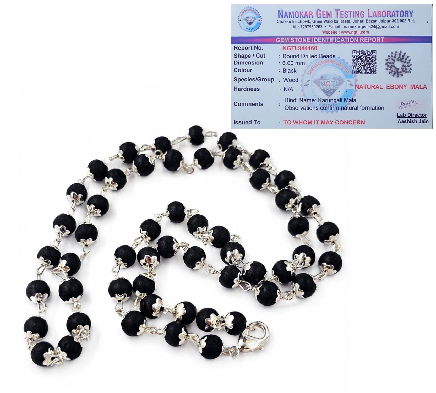 Certified Original Black Ebony Wood Mala-Natural Karungali Mala, Karukali Malai for Men & Women Pooja Supplies (108+1Beads, 6mm/8mm/10mm/12mm, Black)-Authentic Ebony Mala for Jaap and Meditation-image-28
