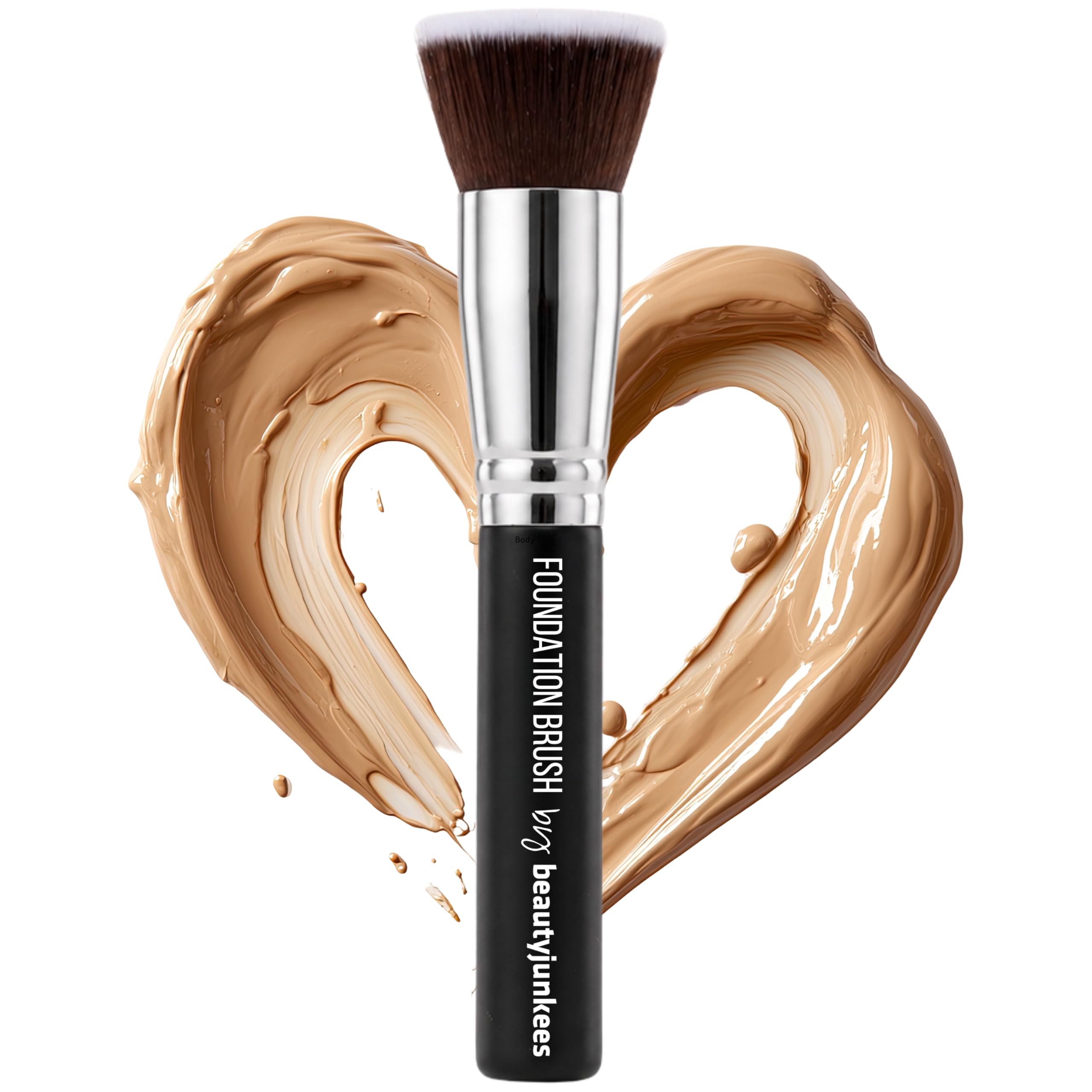 Amazon.com: Flat Top Kabuki Foundation Brush - Beauty Junkees