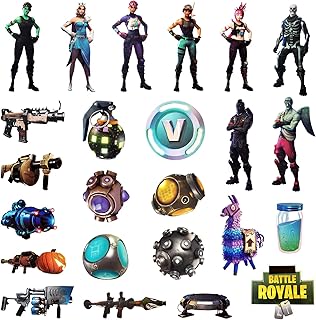 24 Pcs Video Game Cupcake Toppers Cake Decorations for Gamers - Game Birthday Party Supplies