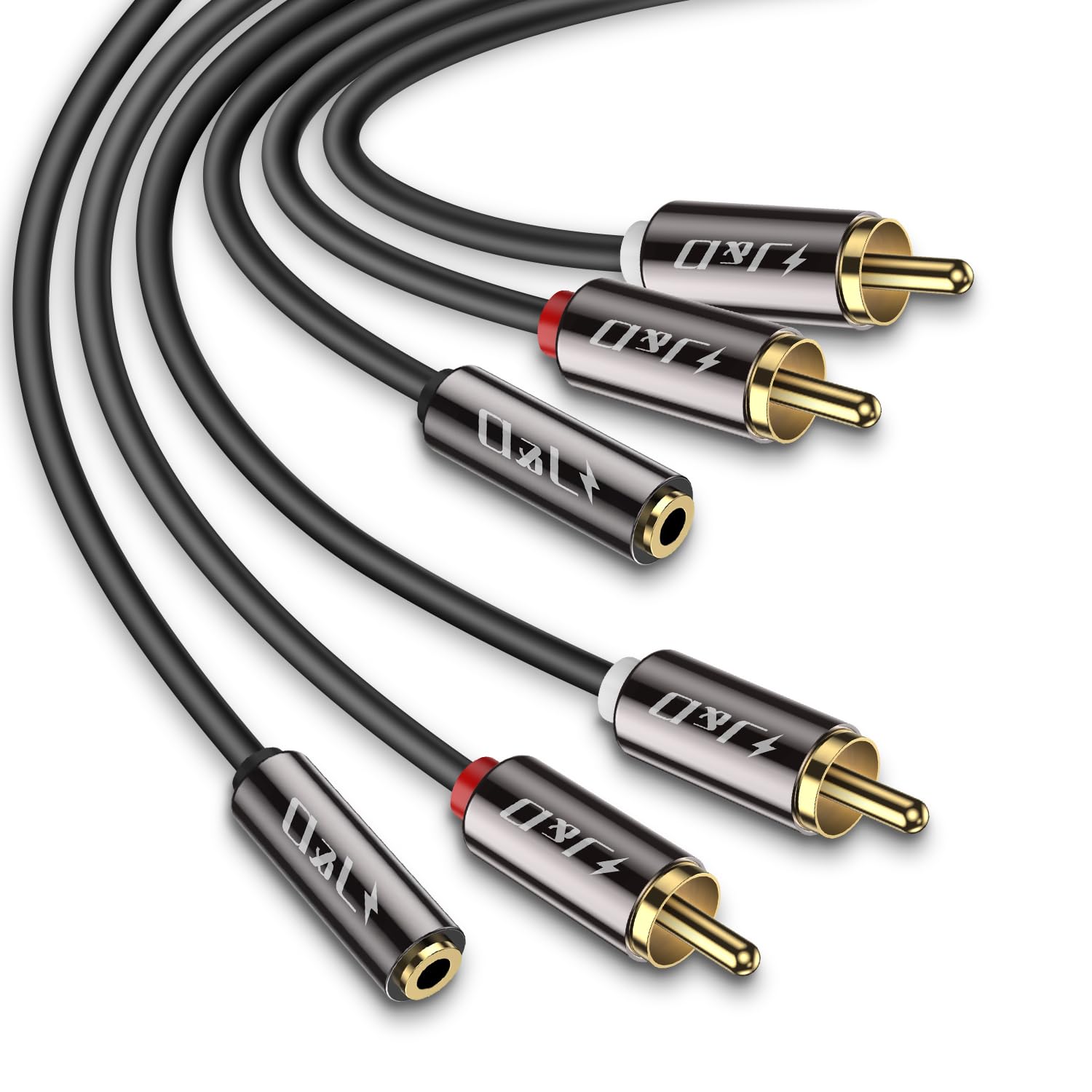 Amazon.com: J&D RCA to Aux Adapeter RCA to 3.5mm Female Cable, RCA