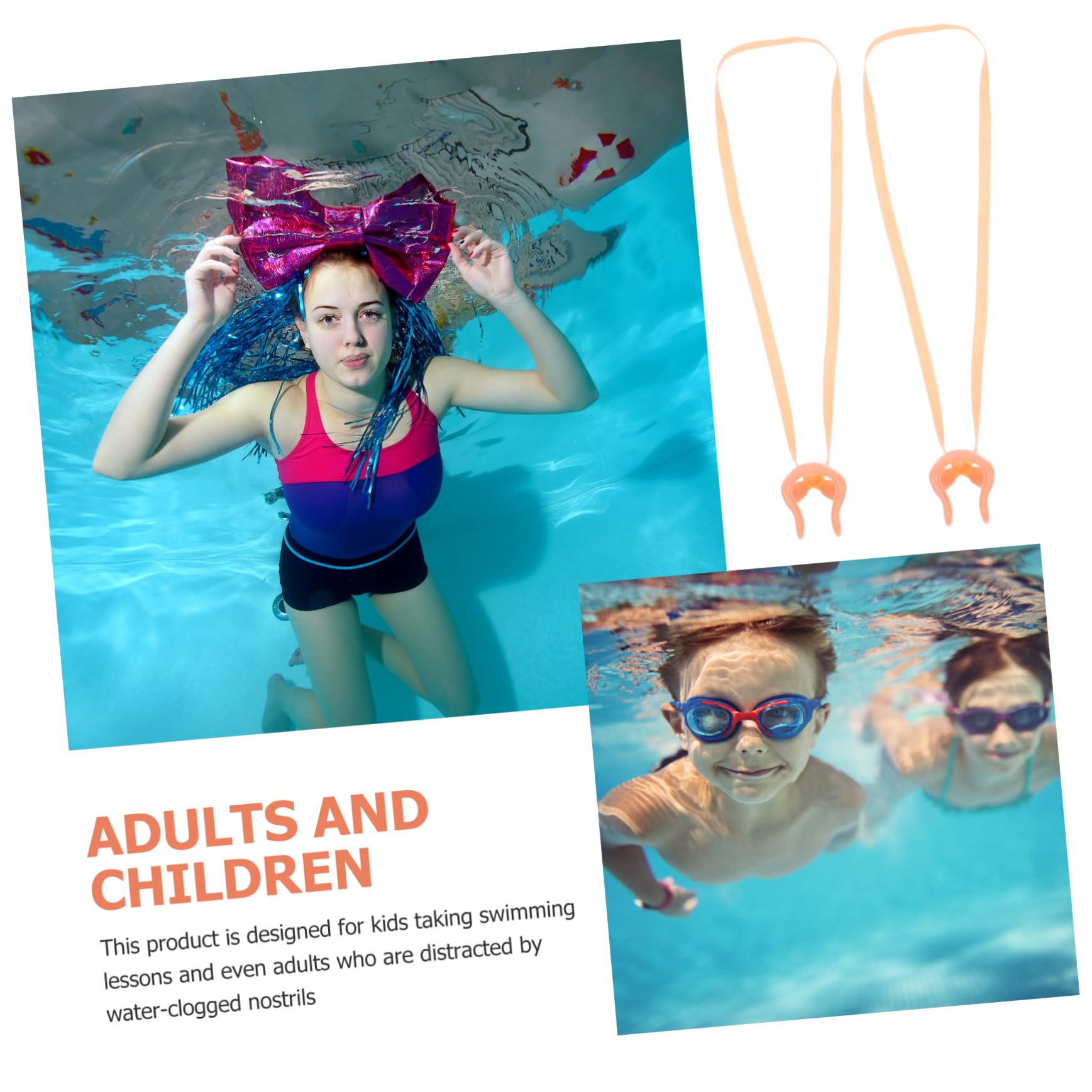 VANZACK 36piezas Clip Nasal De Silicona para Protección Nasal Al Nadar Accesorio De Natación para Niño Niña y Adultos