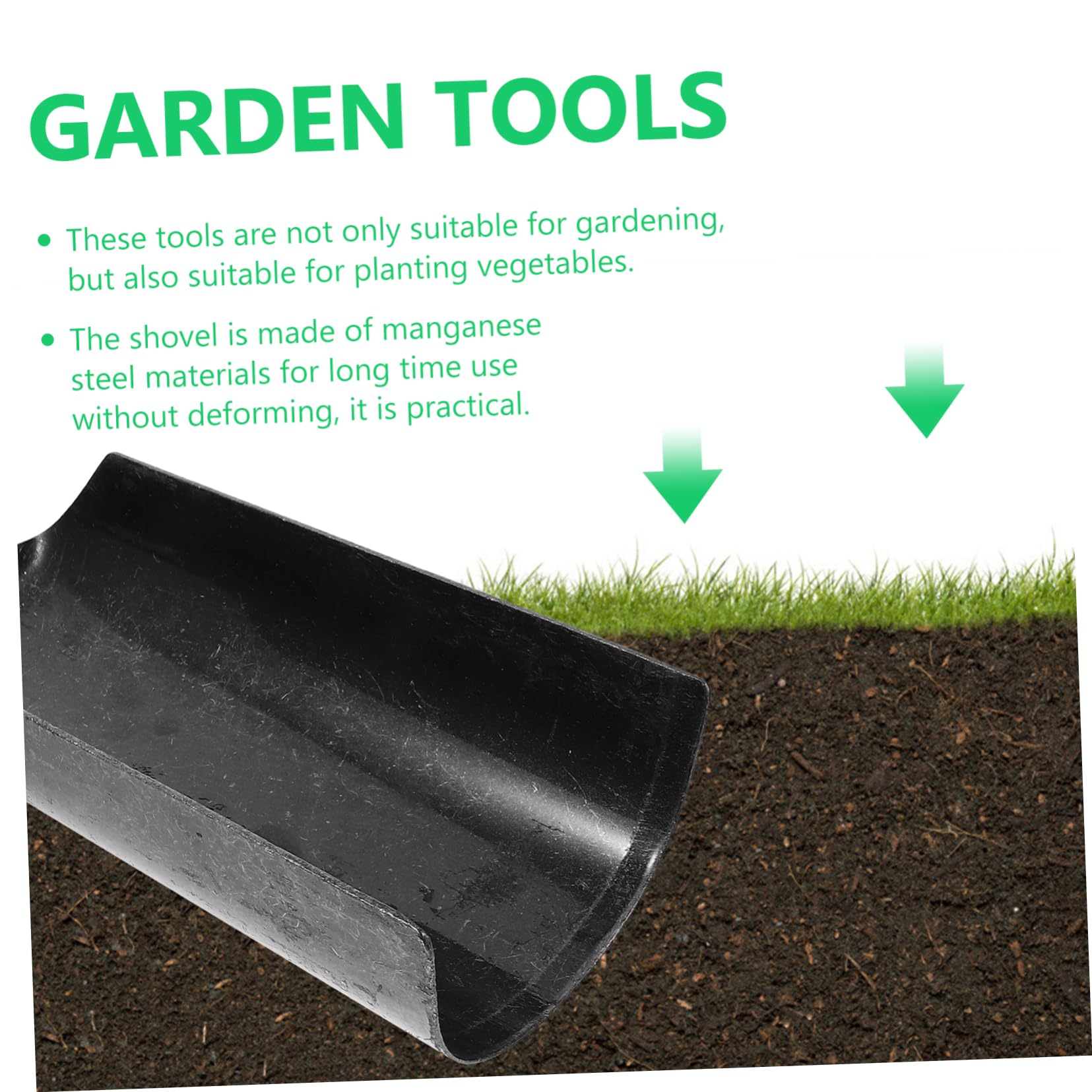 UPKOCH Strumento Da Giardino in Metallo Attrezzi Per Piantare Strumento Portatile Attrezzo Da Giardino Manico Ergonomico Per Piantare in Metallo