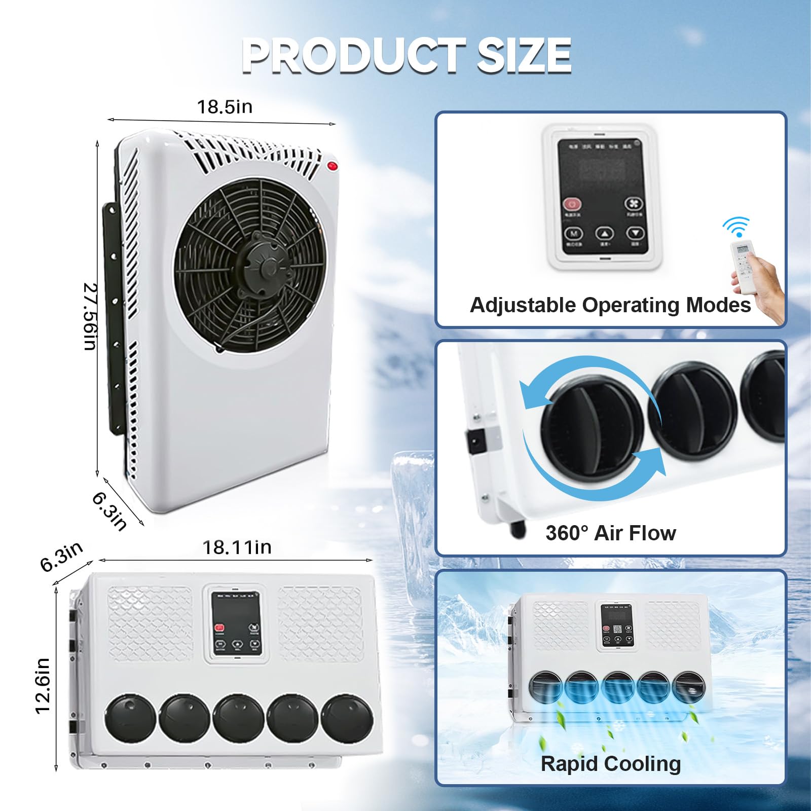 Amazon.com: Treeligo 12V Mini Split Air Conditioner, 12000 BTU Truck DC Air Conditioner, 12 Volt Fast Cooling AC unit for Semi Truck, Camper, RV, Construction Vehicles, Cranes, Tractor, Excavator, Trailer : Automotive Amazon.com: Treeligo 12V Mini Split Air Conditioner, 12000 BTU Truck DC Air Conditioner, 12 Volt Fast Cooling AC unit for Semi Truck, Camper, RV, Construction Vehicles, Cranes, Tractor, Excavator, Trailer : Automotive