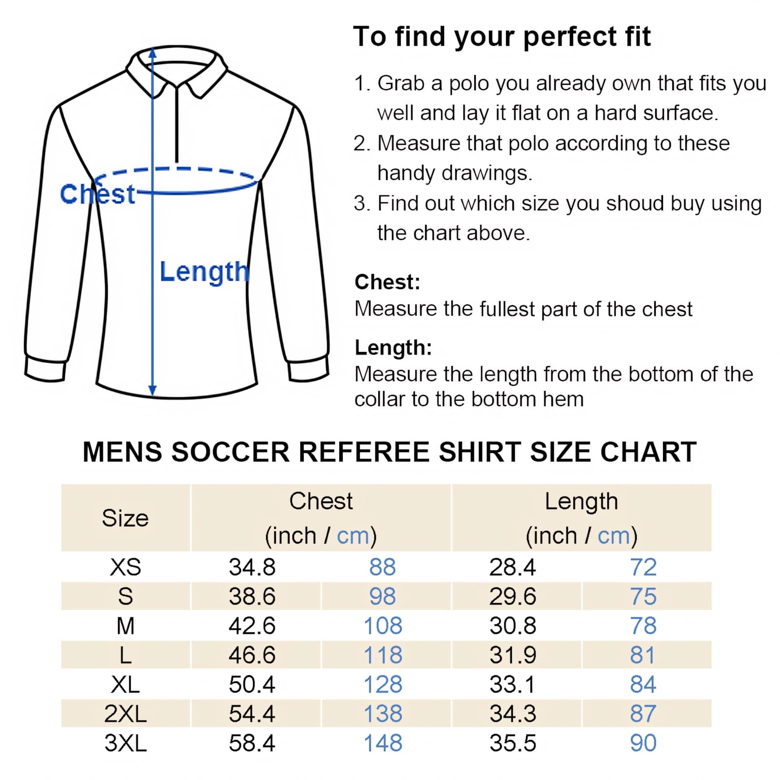 TopTie Camiseta Oficial de árbitro de fútbol de Manga Larga Hombre, Uniforme Profesional de USSF