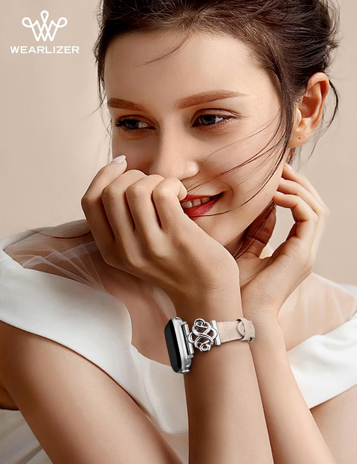 Wearlizer Slim Leather Band Compatible with Apple Watch Bands Women 38/40/41/42/44/45/46/49mm, Fancy Dressy Designer Thin Strap with Celtic Knot for iWatch Series 11 10 9 8 7 6 5 4 3 SE/Ultra 3 2 1 - Image 6