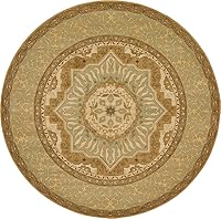 Vista 27 de Unique Loom Palace Collection - Alfombra Saray (3 pies 3 pulgadas, redonda, crema/marrón claro)