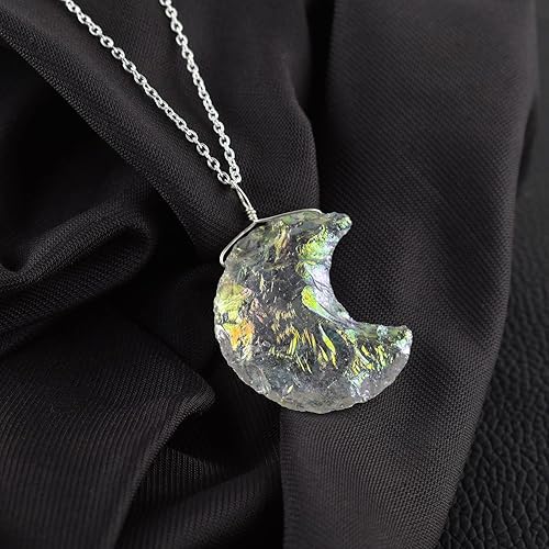 Miniatura 128 de Natural Raw Pink Ruby Rough Gemstone Handmade Dainty Pendant Necklace for Women Healing Crystals July Birthstone Birthday Gift for Her Silver Plated