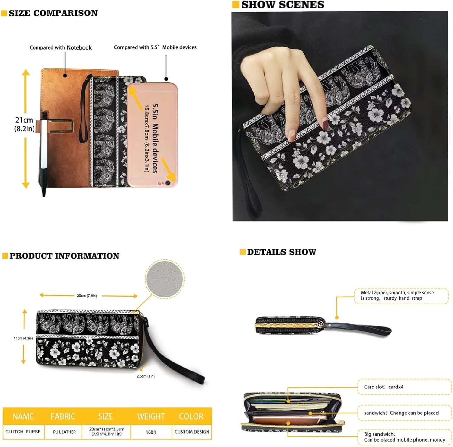 Womens Handbag Wallet Set Leather Satchel Purse Handbag with Wristlet Wallet Top Handle Handbag for Ladies - Image 4