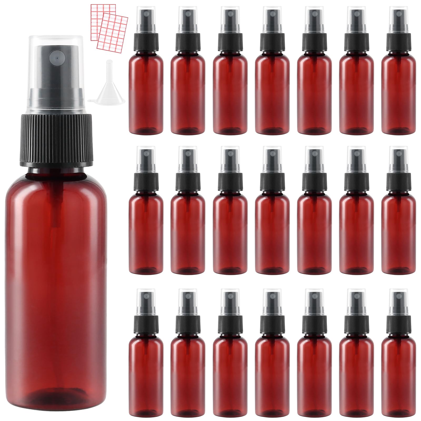 Flacon atomiseur 50ml lot de 40 plastique réutilisable pour vider gros flacons