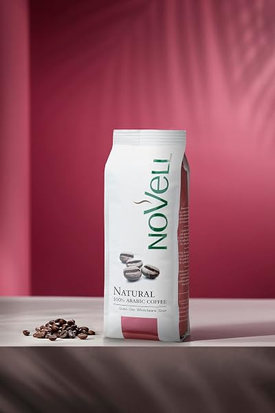 NOVELL - Café en Grano Natural 100% Arábico 250g | Grano Natural para Experiencia Gourmet Premium | Fácil Uso con Válvula Unidireccional | Arábica Sostenible - 2