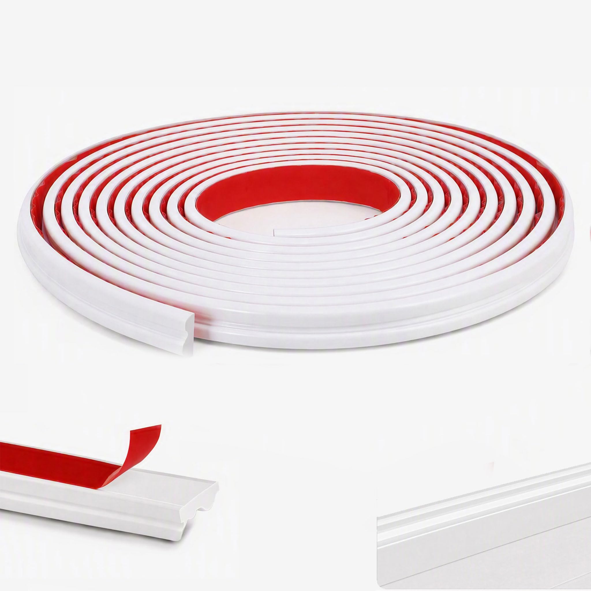 Peel and Stick Wall Moulding Panels, 6M Wall Paneling Strips Protector