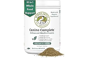 Wholistic Pet Organics Canine Complete: Dog Supplement & Organic Homemade Dog Food Superfood