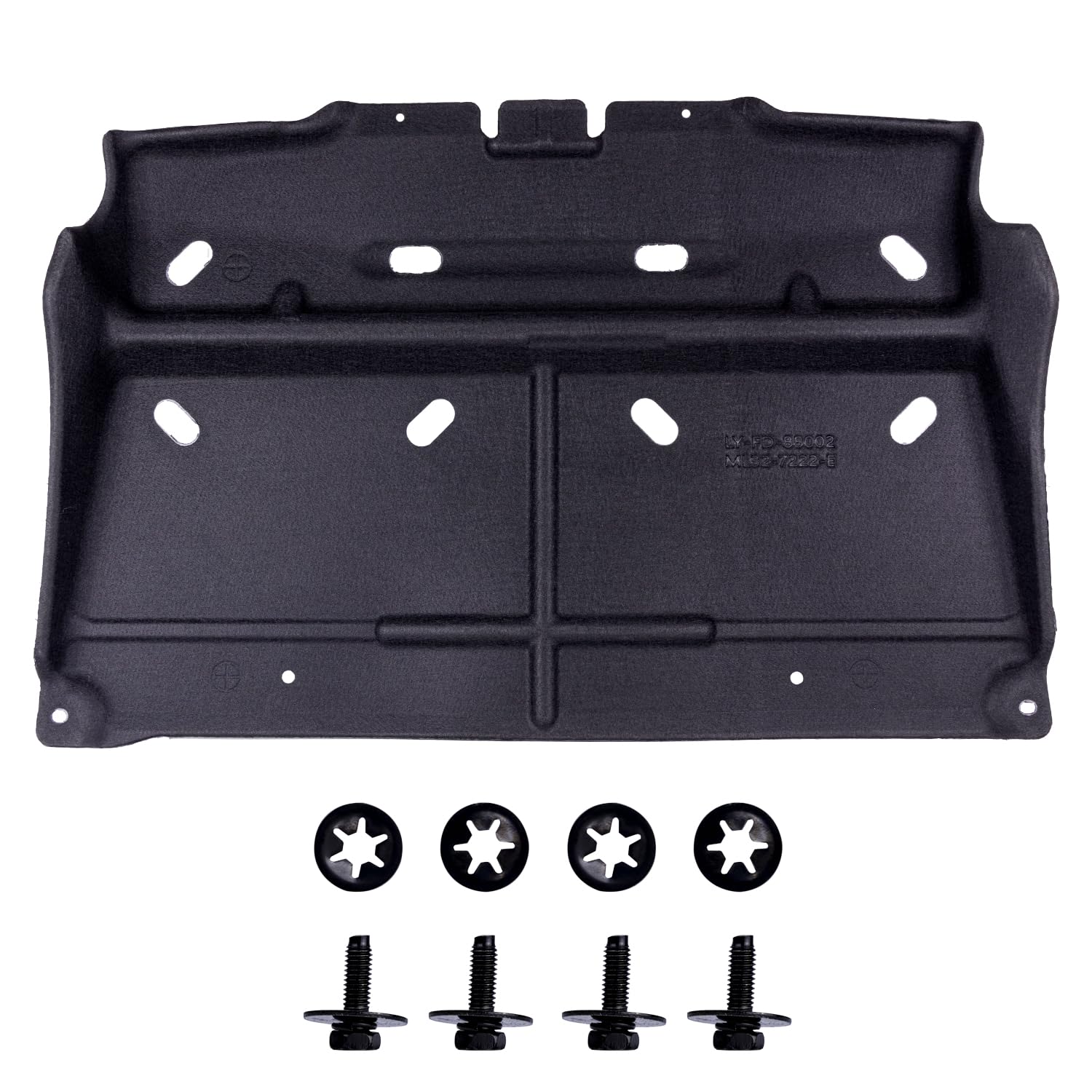 Engine Splash Guard with mounting Screws Compatible with 2015 2016 2017 2018 2019 2020 Ford F150,Replace ML3Z-7222-D/Not Fit Raptor Model/or 3.0L Diesel