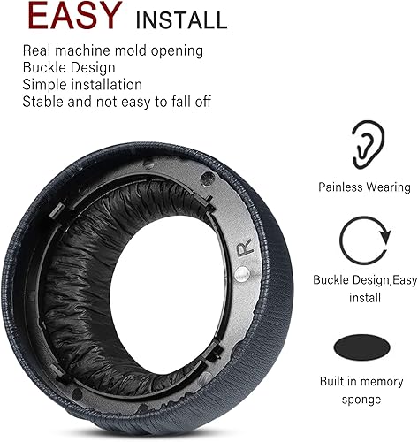 Miniatura 4 de Almohadillas para los oídos PS5 de repuesto para Sony Playstation 5 Pulse 3D PS5, auriculares inalámbricos, auriculares, piezas de reparación de