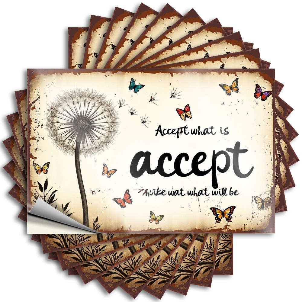 Sticker Cats, Motorcross Bumper Accept What is; Embrace What Will Be | Sweet(8X12CM)