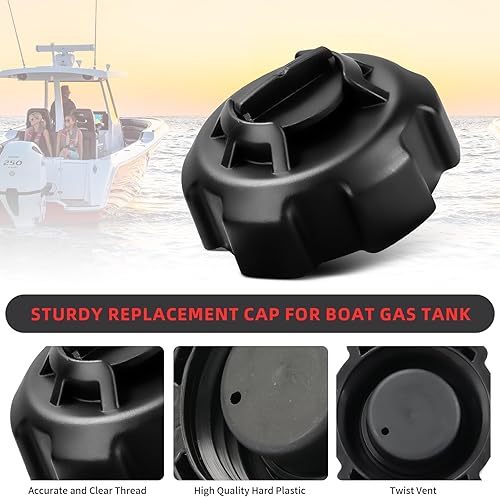 Miniatura 5 de Tapa de gas de ventilación manual compatible con tanque de gasolina portátil de estilo antiguo, 621501-10, tapa de tanque de gasolina de repuesto,