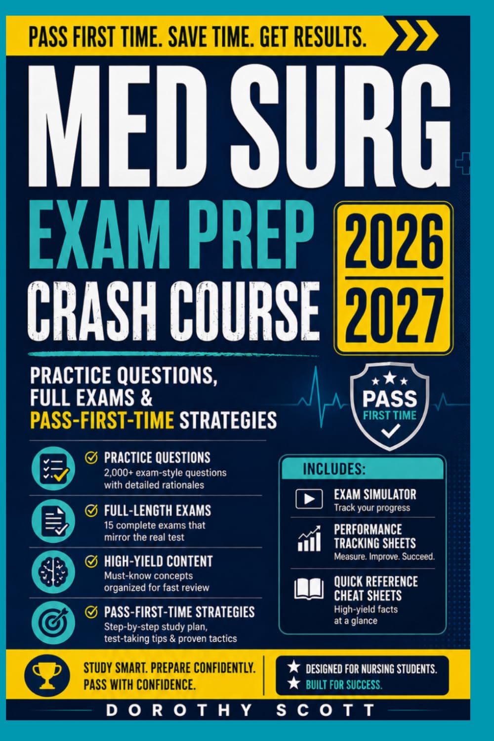 Med Surg Exam Prep Crash Course 2026–2027: 2,500 Practice Questions, Full Exams & Pass-First-Time Strategies