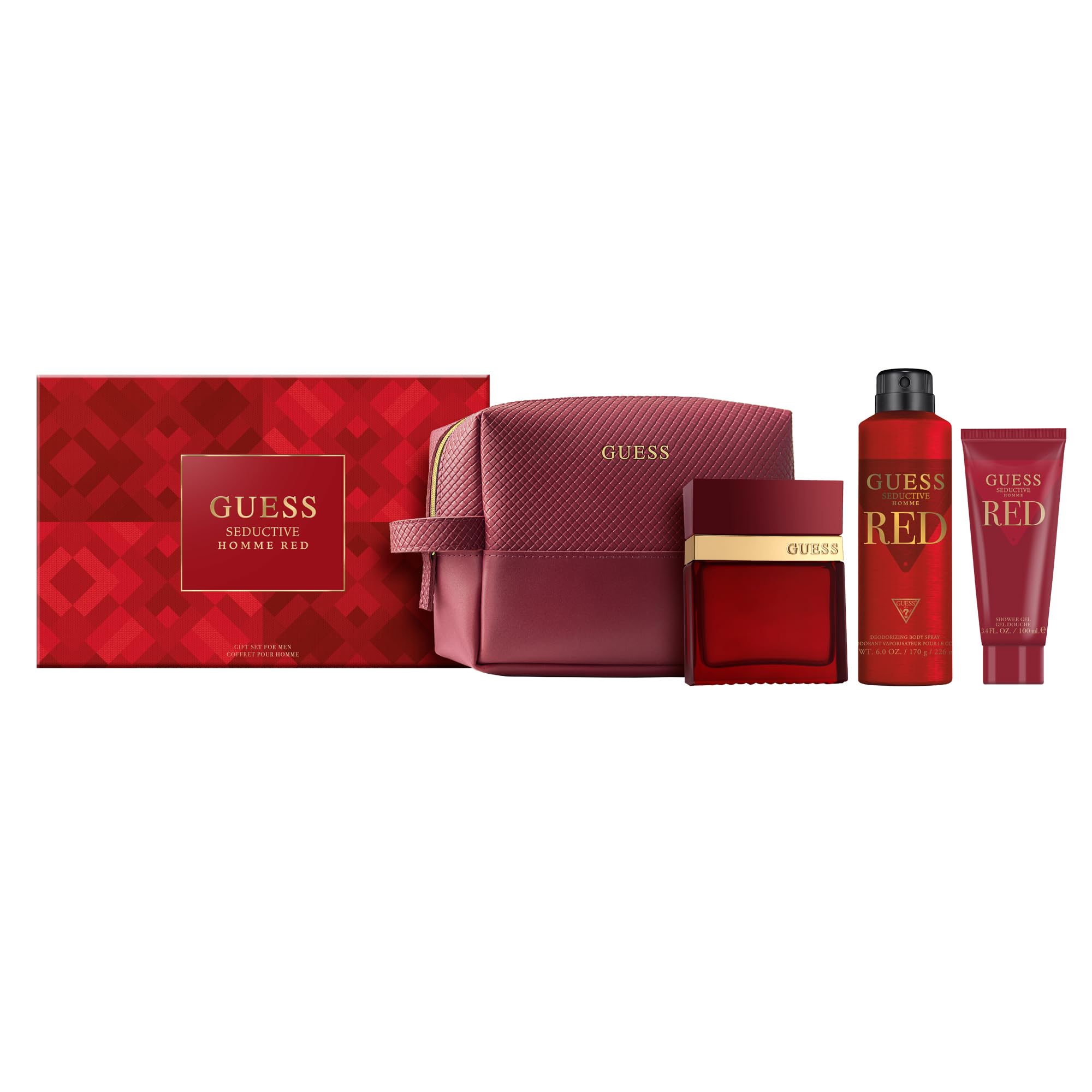 Amazon.com : Guess Seductive Red Men/Homme Eau de Toilette 4 Piece