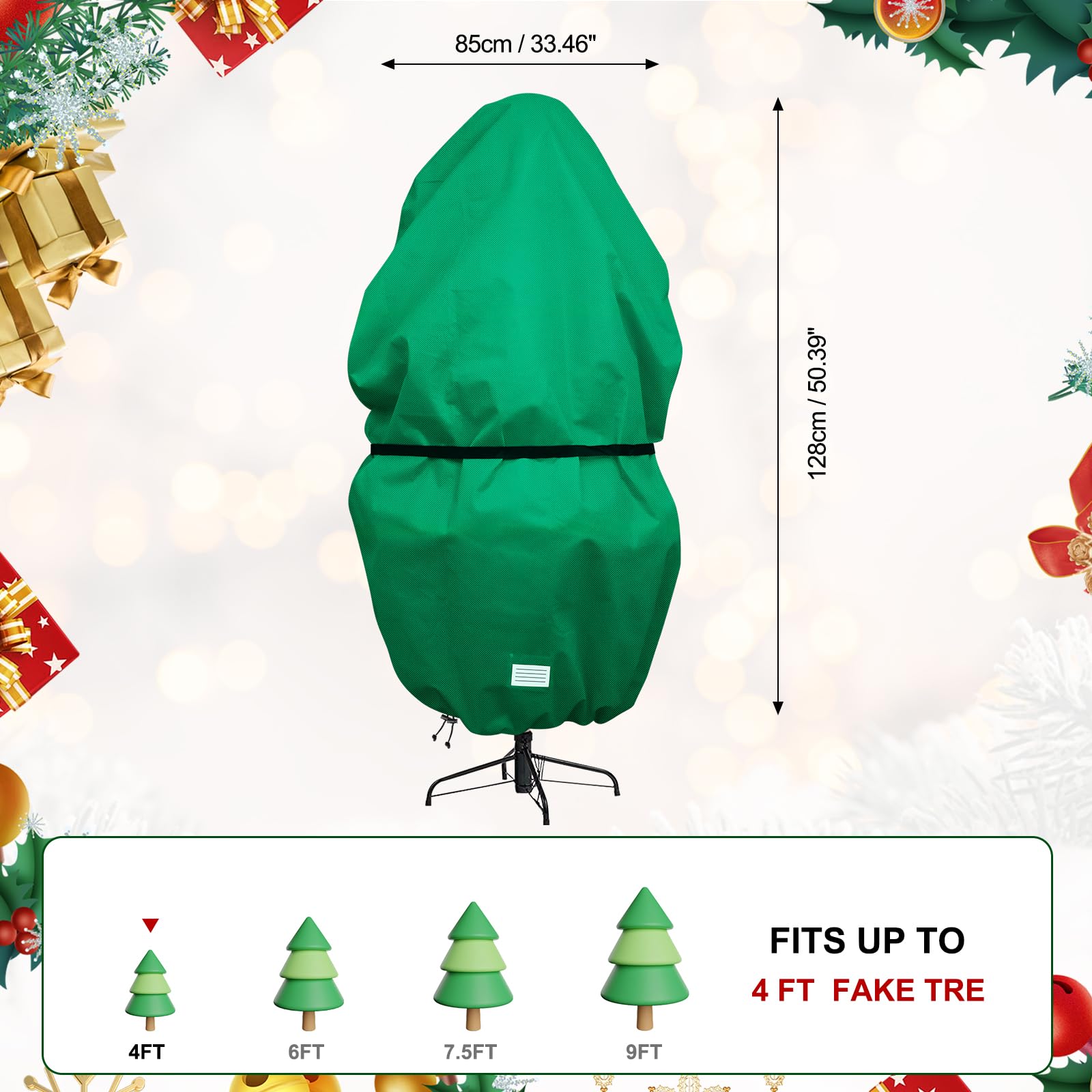 Lot De 2 Conteneurs De Rangement Pour Couronnes, Sac De Rangement Pour Couronnes De Noël En