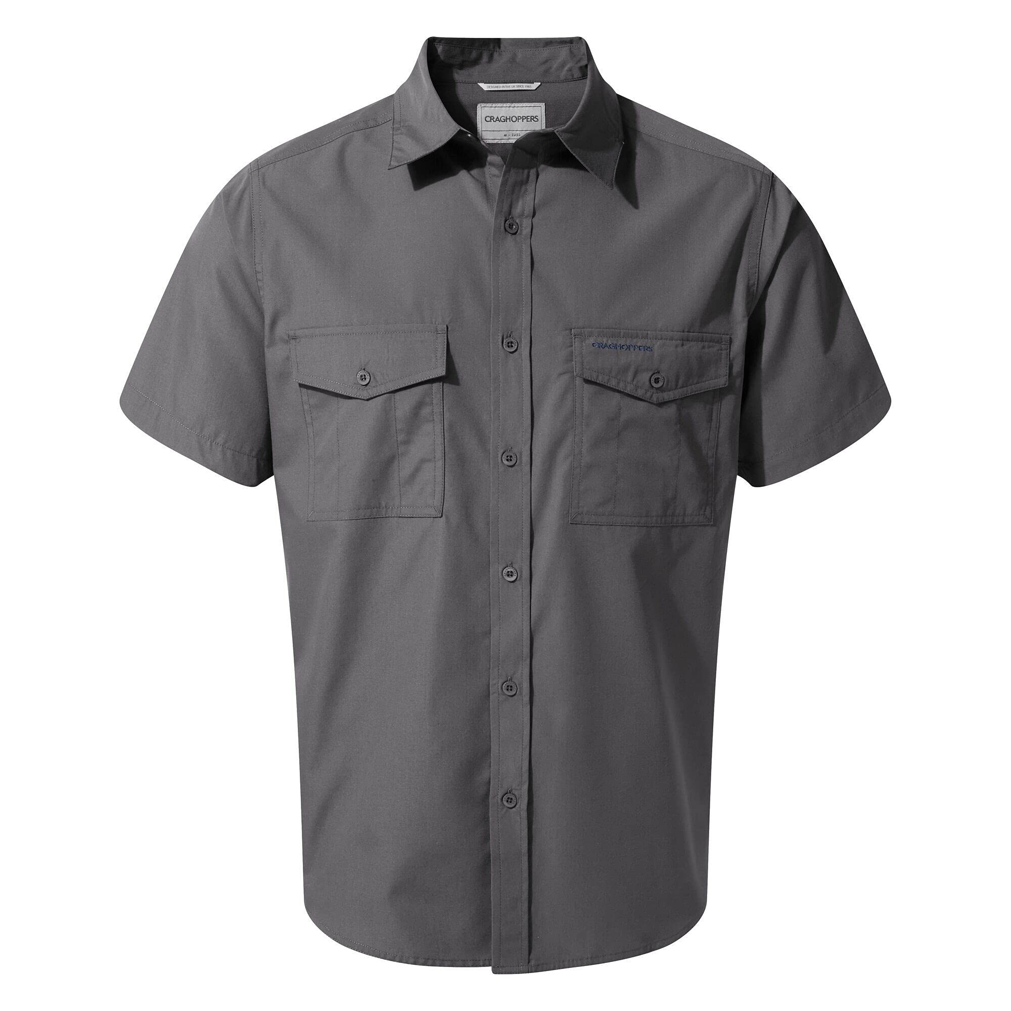 Craghoppers Men's Kiwi Short Sleeved Shirt Anti-Insect Trail Top Ombre Blue S