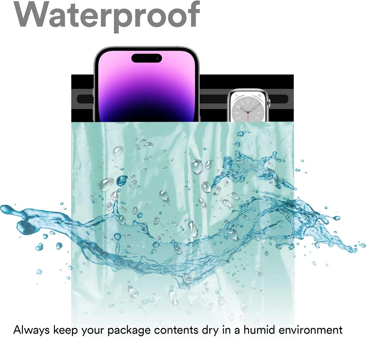 10"x12" (25cm x 31cm) 200pcs Teal Poly Bag Mailers Plastic Packaging Mailing Shipping Bag Waterproof and Tear-Proof Strong Self Adhesive Multipurpose Envelope Small Medium Large