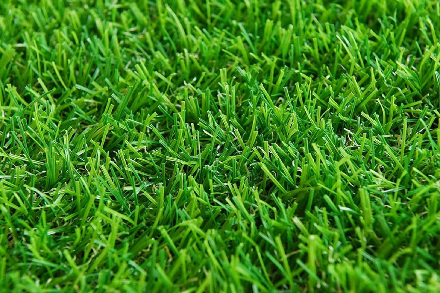 Kuber Industries 35 Artificial Grass for Balcony Or Doormat, Soft and Durable Plastic Turf Carpet Mat, Artificial Grass 1 X 2 Feet, Green, 2 Pieces, Standard (KUBMART011790)