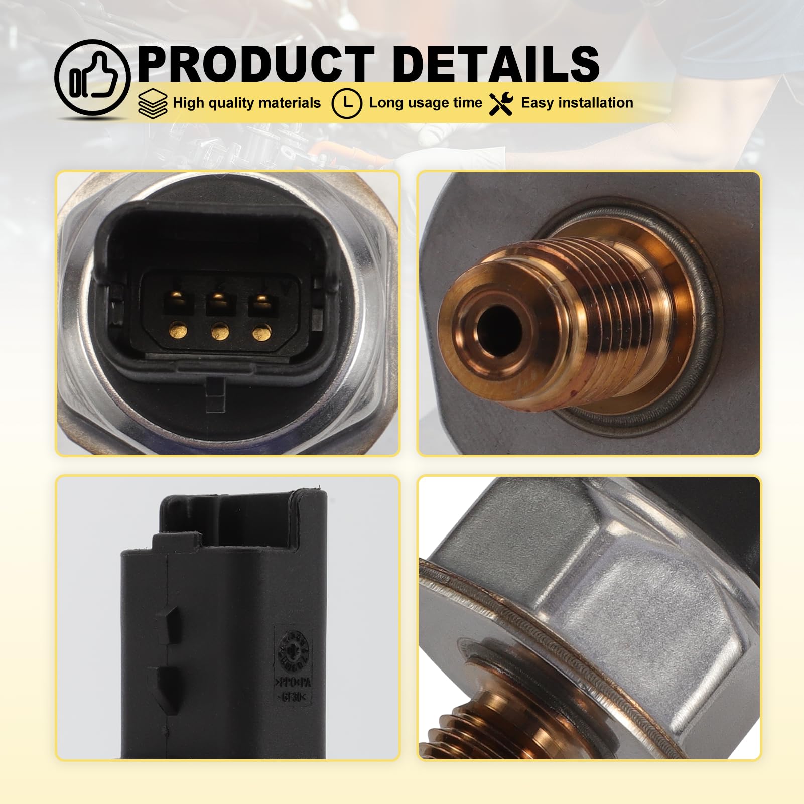 Capteur Pression Carburant Pour 2008 207 308 C3 C4 DS3 DS4 C-max Focus Grand C30 S40 S60 S80 55PP3401 9670076780 9665796080