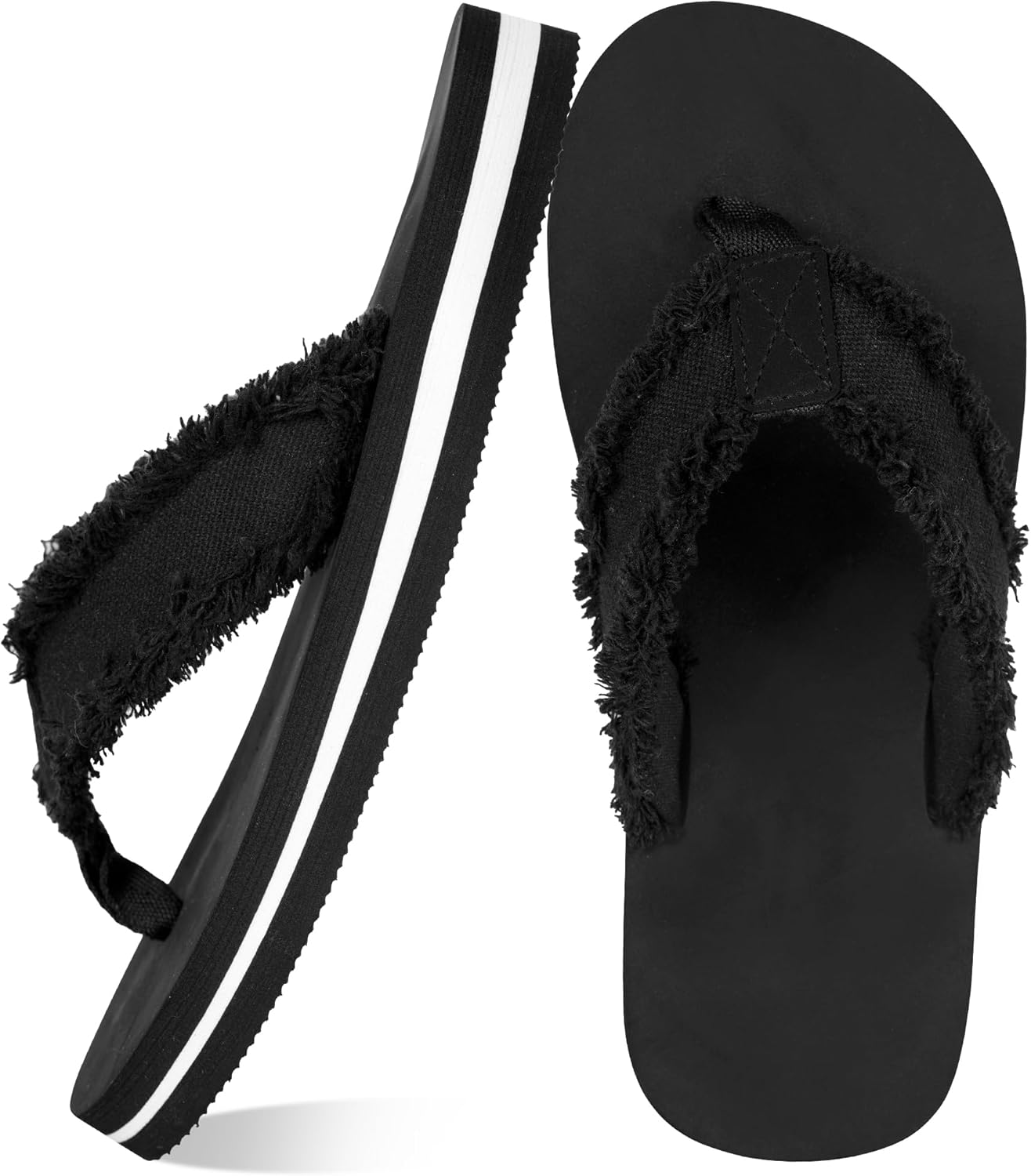 GRPSKCOS Boys Flip Flops - Water-Resistant Comfort