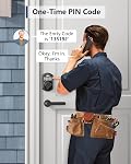 TEEHO TE001 Keyless Entry Door Lock with Keypad - Smart Deadbolt Lock for Front Door with 2 Keys - Auto Lock - Easy Installation - Oil-Rubbed Bronze
