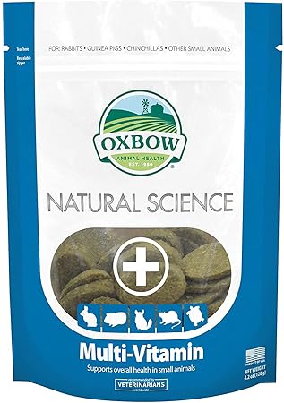 Oxbow 3 Pack of Natural Science Multi-Vitamin Small Animal Supplements, 60 Wafers Each