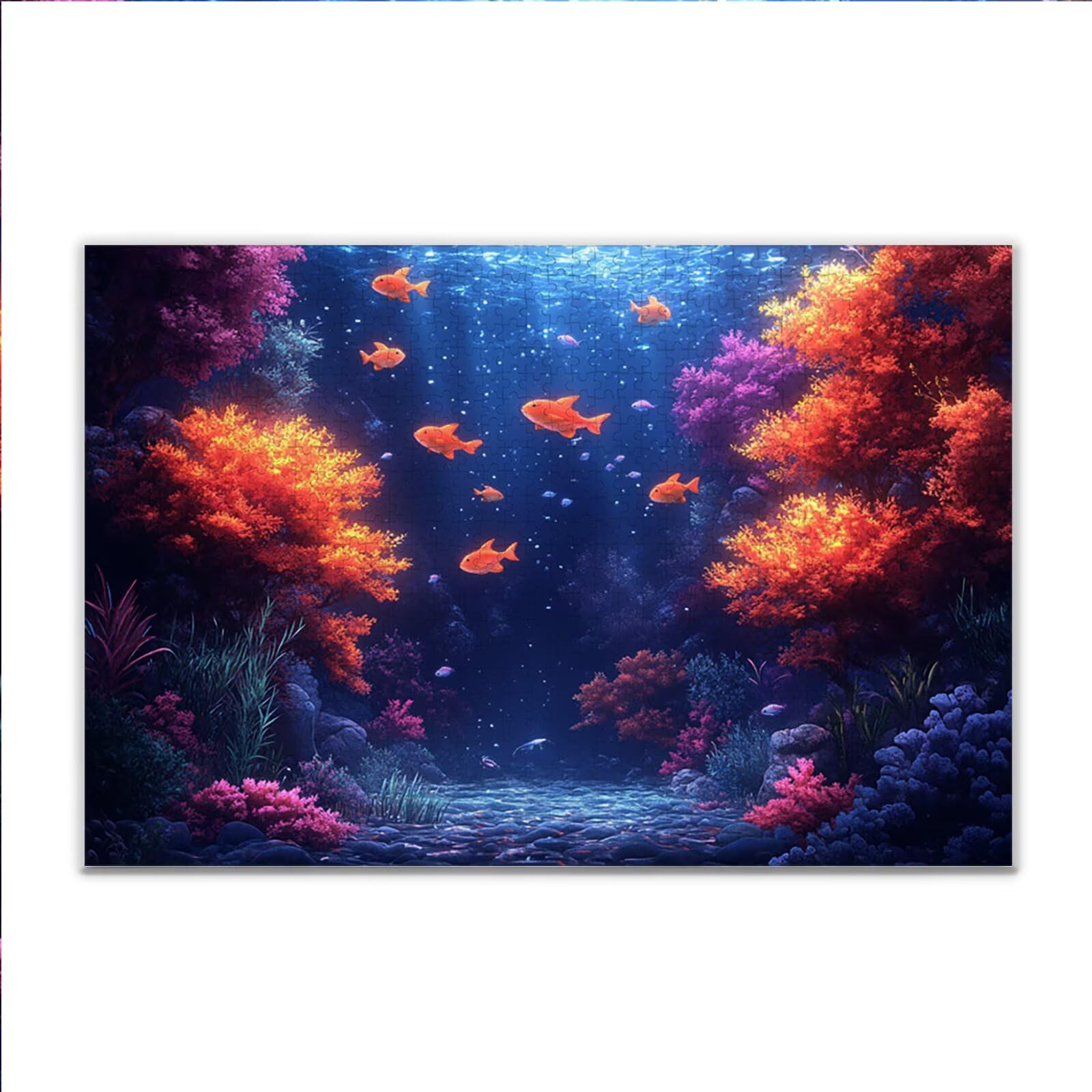 Puzzle 4000 Piezas Adultos Puzzle Coral Pez Rompecabezas Adultos XXL 140 x 87cm, Impossible Rompecabezas, Madera Jigsaw Arte Juego Educa Familiar Aliviar El Estrés, Regalos para Hombres y Mujeres X-4