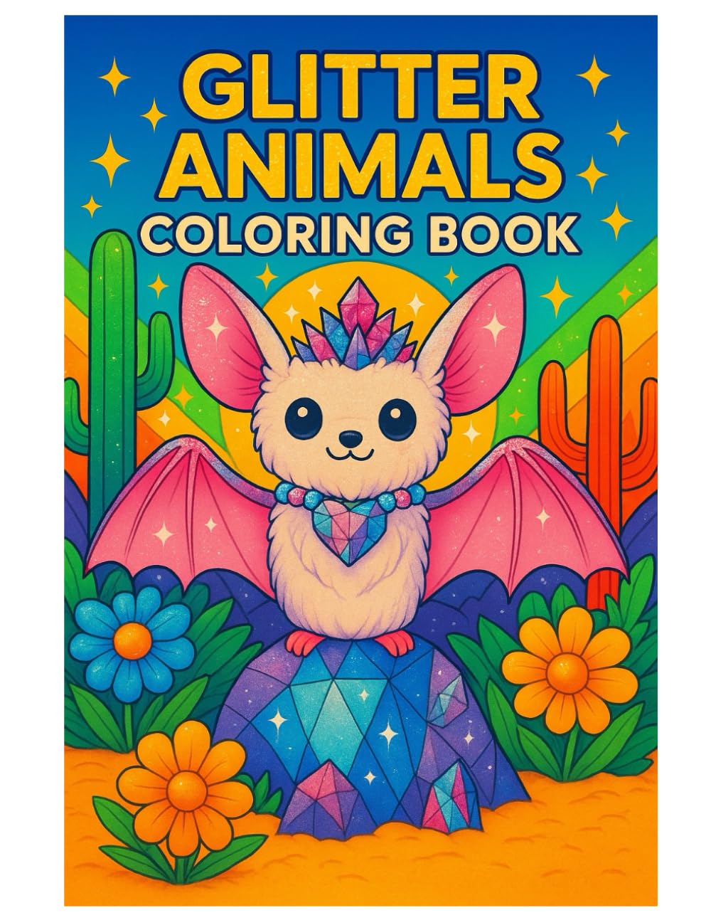 Glitter Animals Coloring Book: Sparkling Creature Designs for Creative Coloring Fun