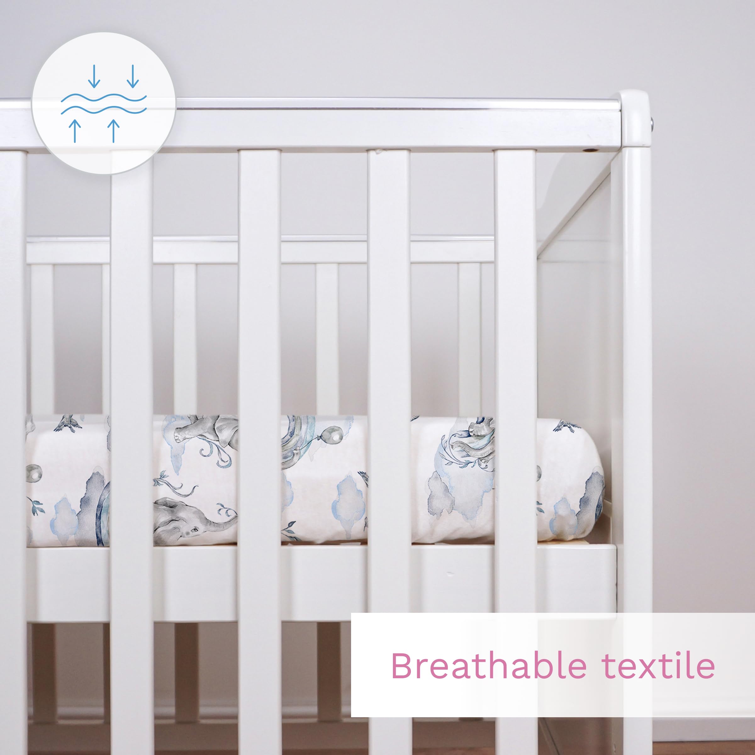 Baby Comfort Nursery 100% Cotton Fitted Sheet fits 140x70 cm Cot Bed Mattress (Safari Cars) — view 96