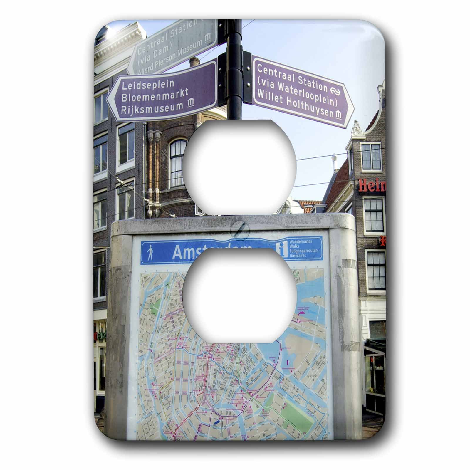 Amsterdam Street Map double prise de courant par Jim Engelbrecht
