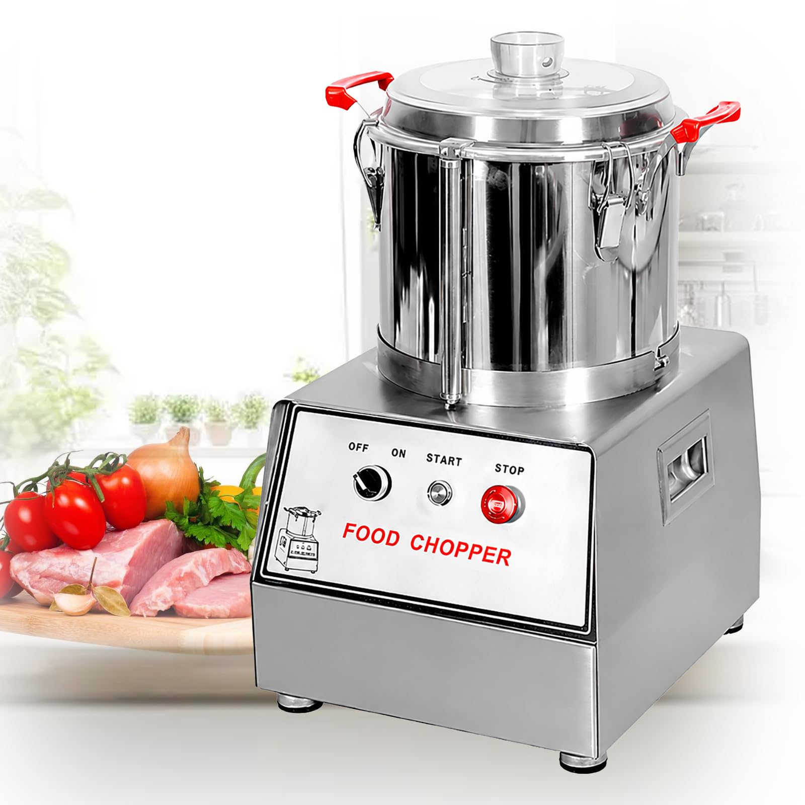 DongDongQiang Commercial Vegetable Chopper, Electric Cutter Machine 15L