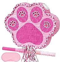 Vista 41 de Piñata plegable de unicornio, suministros para fiesta de cumpleaños, piñata extensible con bate y flecos, decoración de fiesta temática, piñatas