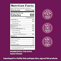 Vista 2 de Judee's - Azúcar de arce en polvo de 11.25 onzas, azúcar de confitería de jarabe de arce, 100% sin OMG, sin gluten y sin nueces, ideal para hornear