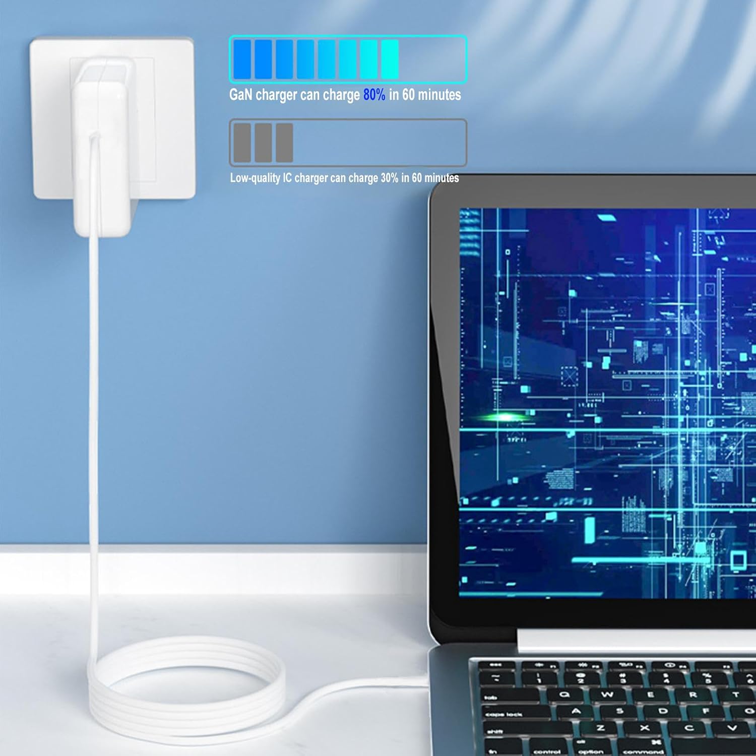 Mac Book Pro Charger 60W L-Tip Mag 1 Power Adapter, Compatible with Mac Book Pro 13 inch (Before Mid 2012 Models) - Image 7