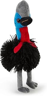 Zappi Co Cassowary Plush Toy (20cm Height) - Soft, Huggable Safari Companion, Eco-Friendly, Perfect for Young Animal Lovers, 100% Recycled