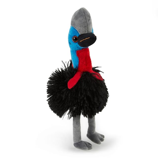 Peluche de Casuario (20cm) - Suave, Compañero de Safari Abrazable, Ecológico, Jóvenes Amantes de los Animales, 100% Reciclado