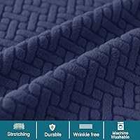 Vista 7 de HFCNMY Fundas para taburetes de bar con respaldos, paquete de 2 fundas elásticas para taburetes de bar, fundas de taburete de bar jacquard, fundas