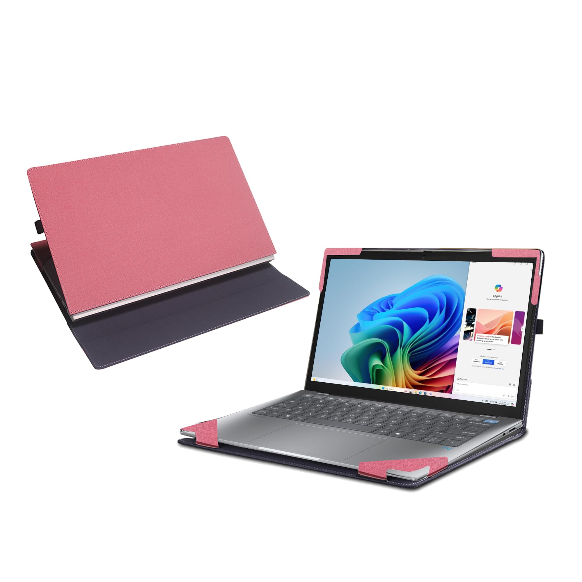 Funda portátil HP Omnibook X 14 fe0001na rosa 2 en 1 8