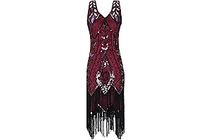 Women's 1920s Flapper Dress: Roaring 20s Gatsby Glamour