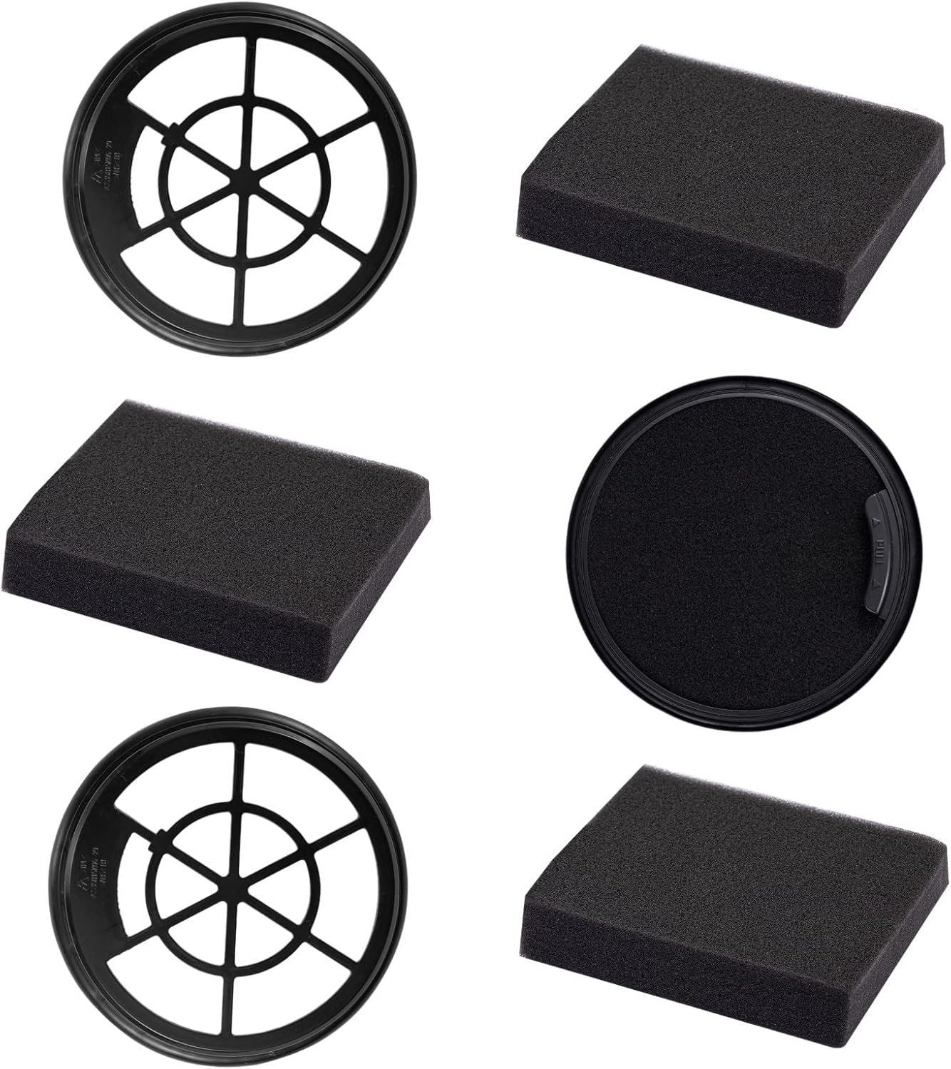 Replacement Filter Kit NEN0101 and NEN0106 For Eureka Whirlwind Bagless Canister NEN110A,NEN110B,NEN110D.(6 Pack)