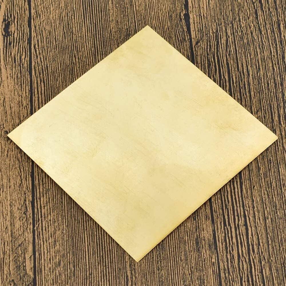 Plaque En Laiton En Cuivre Matière de Tôle Pour Le Bricolage À La Main/1.5 * 200 * 200Mm